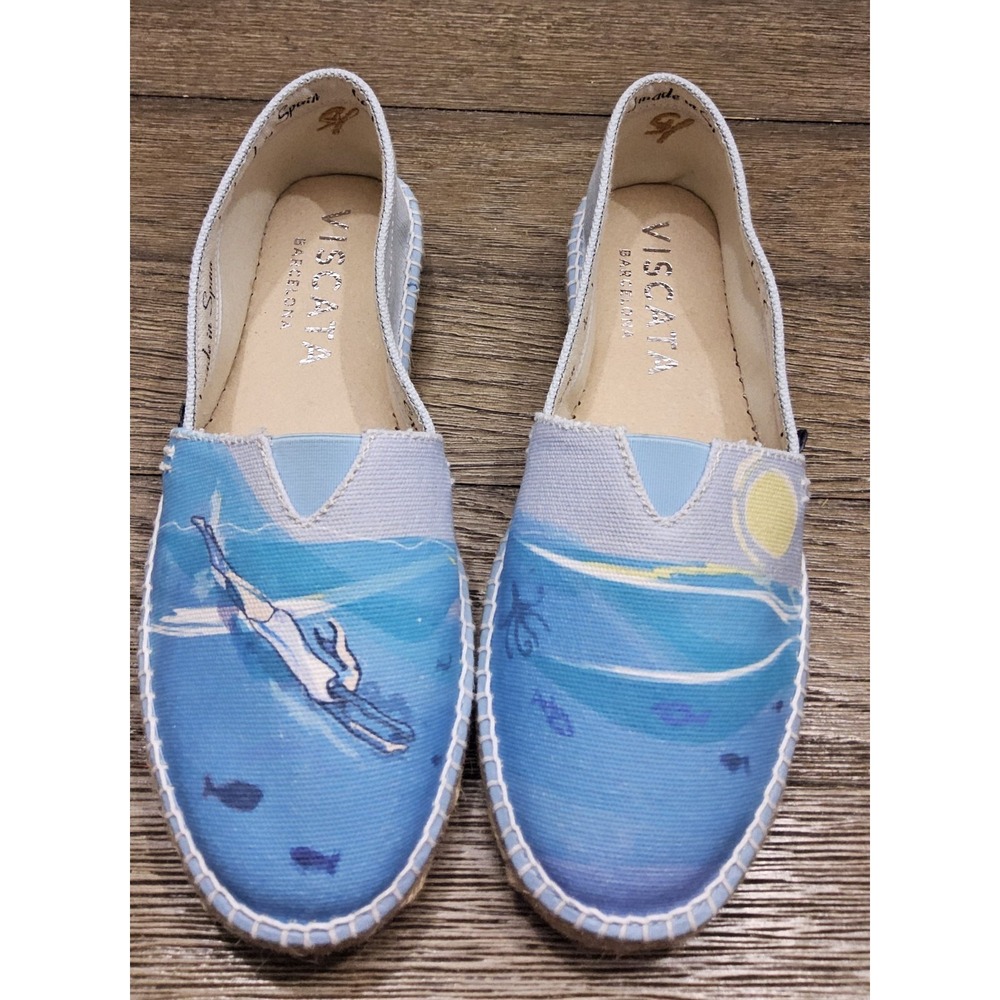 Viscata‎ Barcelonet Shoes Womens 7 EU 38 NEW Flats Mediterranean Diver JJ Walker